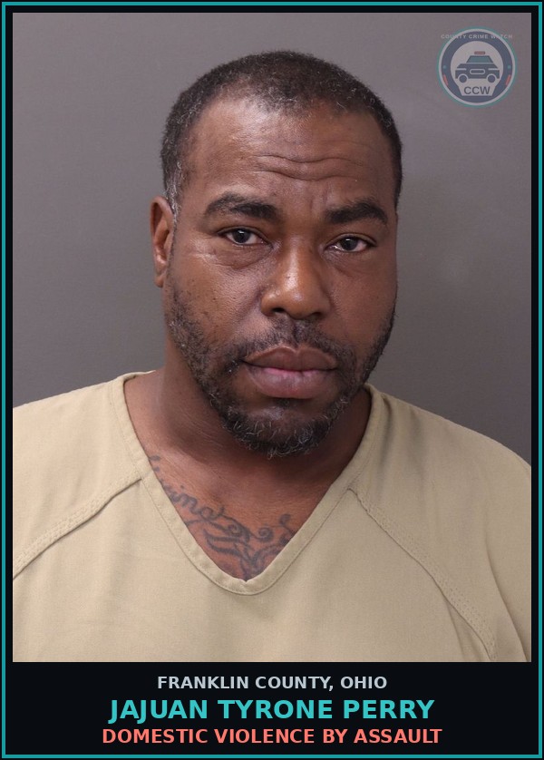 Booking mugshot of Jajuan Tyrone Perry in Franklin County