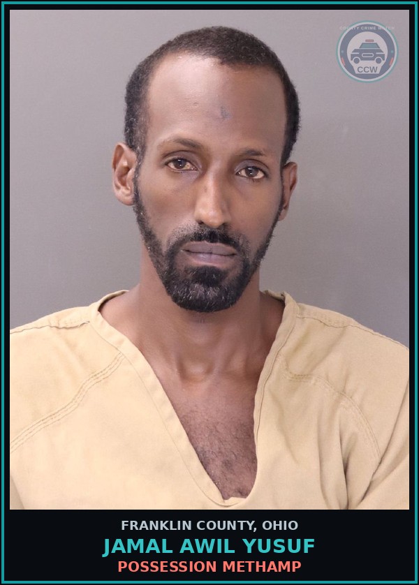Booking mugshot of Jamal Awil Yusuf in Franklin County