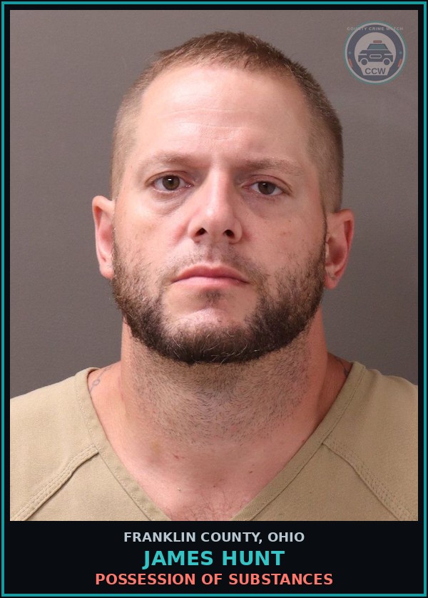 Booking mugshot of James Hunt in Franklin County