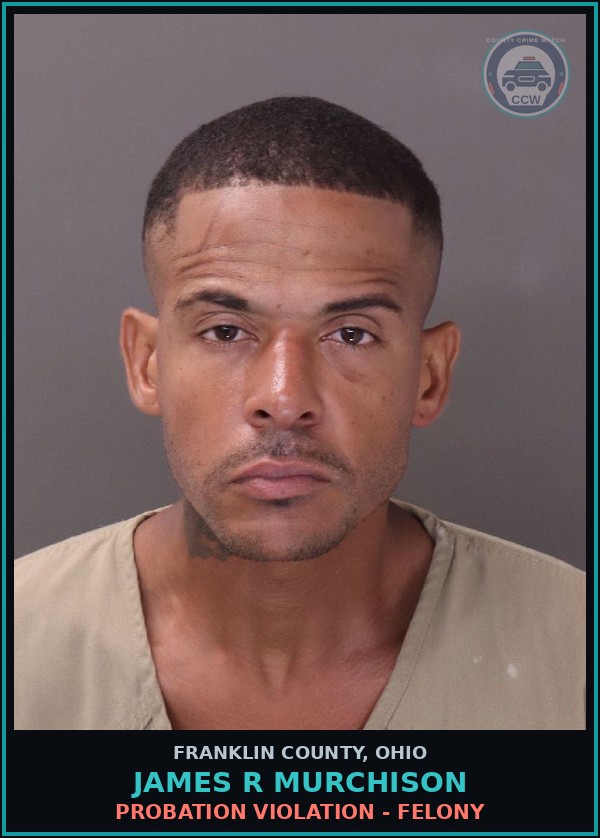 Booking mugshot of James R Murchison in Franklin County