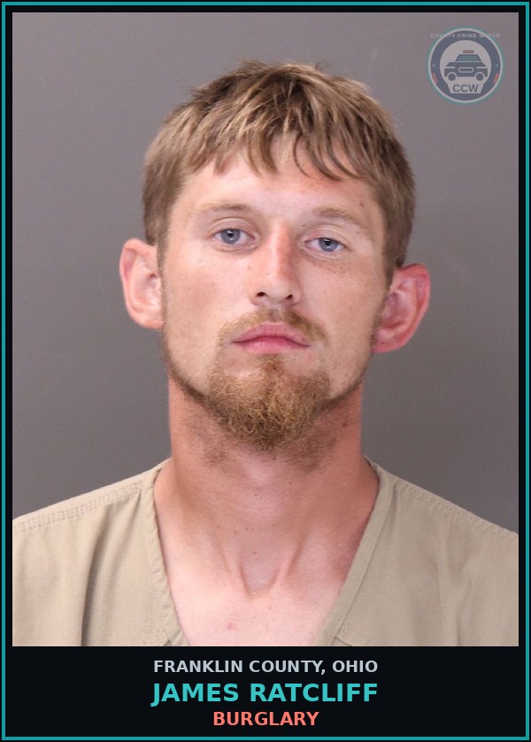 Booking mugshot of James Ratcliff in Franklin County