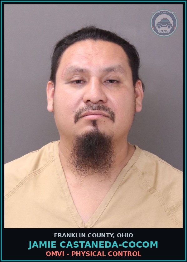 Booking mugshot of Jamie Castaneda-Cocom in Franklin County