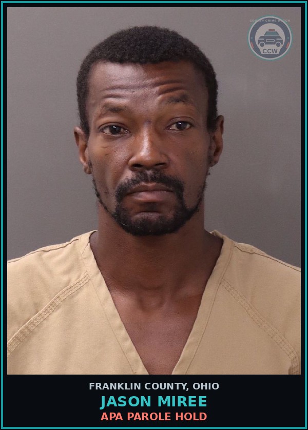 Booking mugshot of Jason Miree in Franklin County