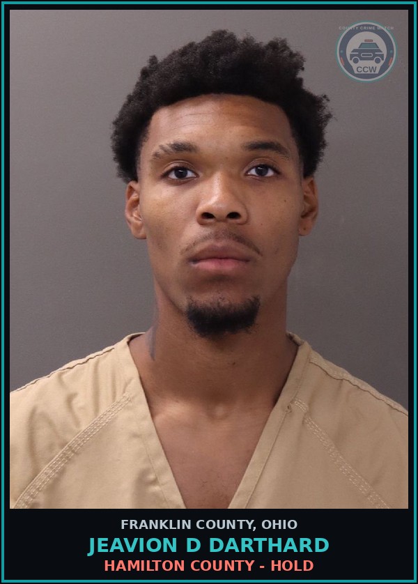 Booking mugshot of Jeavion D Darthard in Franklin County