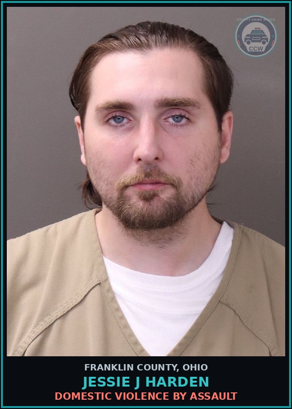 Booking mugshot of Jessie J Harden in Franklin County