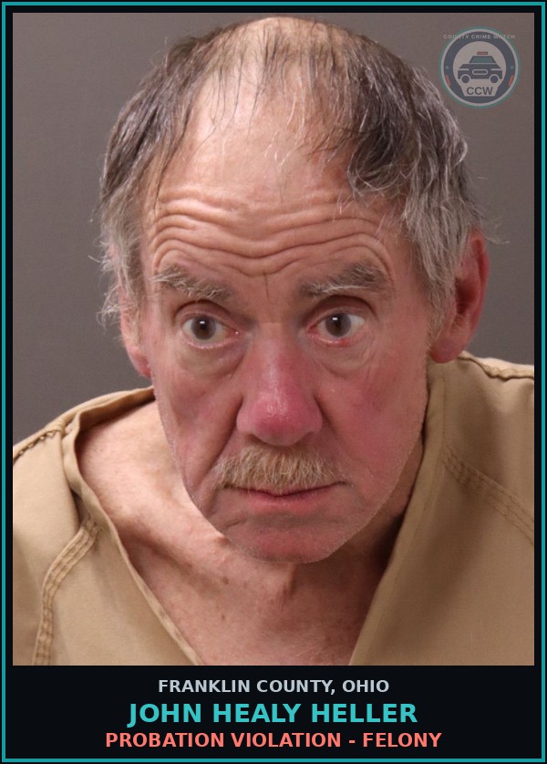 Booking mugshot of John Healy Heller in Franklin County