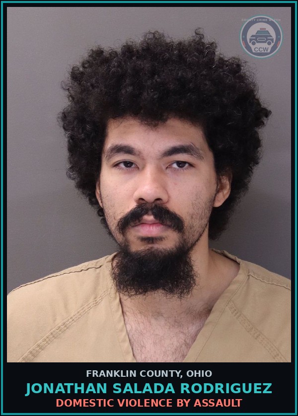 Booking mugshot of Jonathan Salada Rodriguez in Franklin County