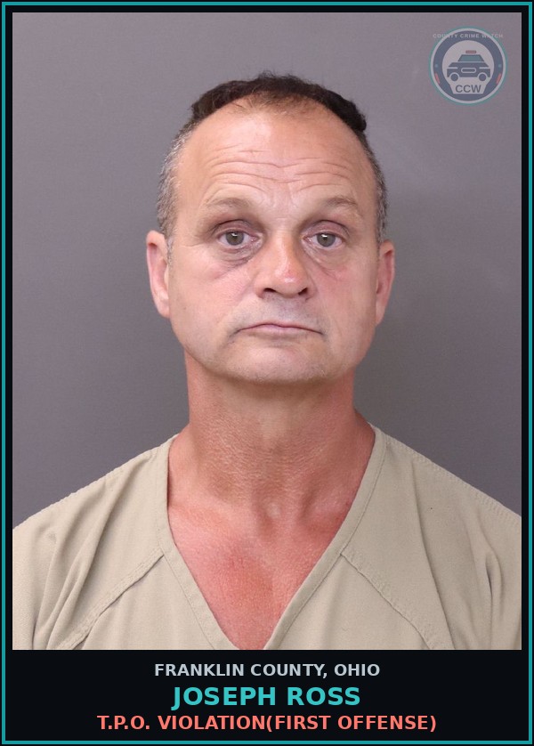Booking mugshot of Joseph Ross in Franklin County