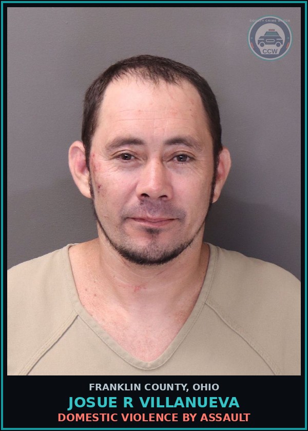 Booking mugshot of Josue R Villanueva in Franklin County