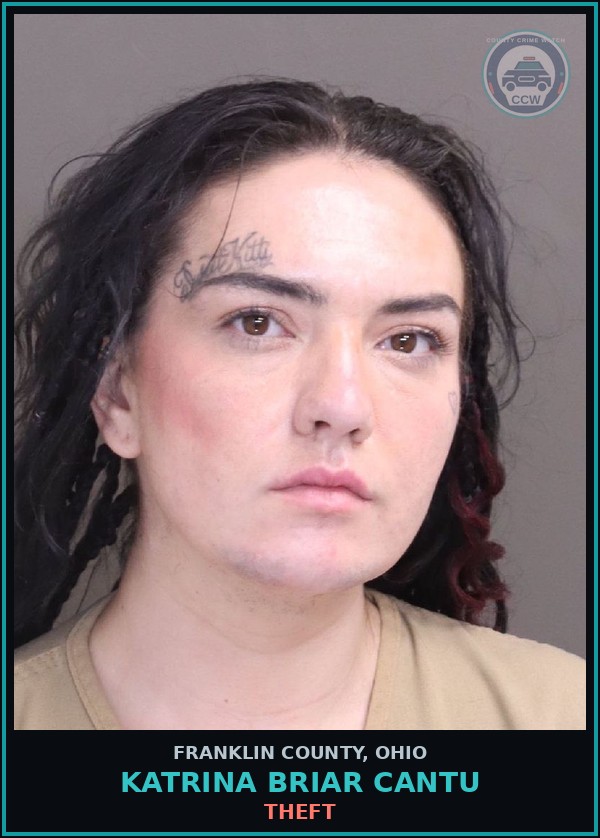Booking mugshot of Katrina Briar Cantu in Franklin County
