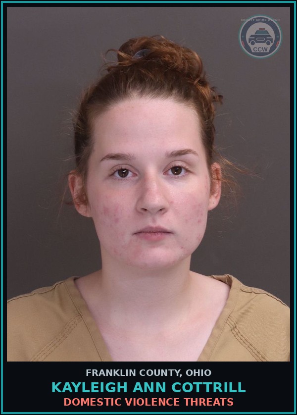 Booking mugshot of Kayleigh Ann Cottrill in Franklin County