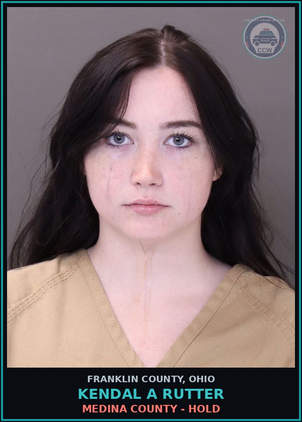 Booking mugshot of Kendal A Rutter in Franklin County