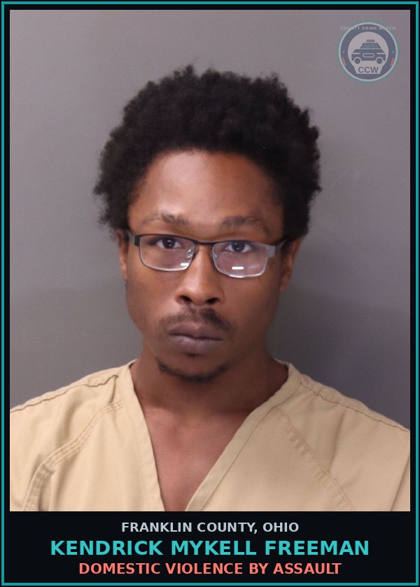 Booking mugshot of Kendrick Mykell Freeman in Franklin County