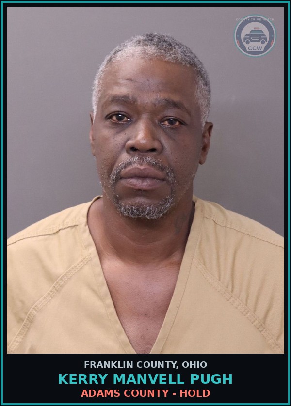 Booking mugshot of Kerry Manvell Pugh in Franklin County