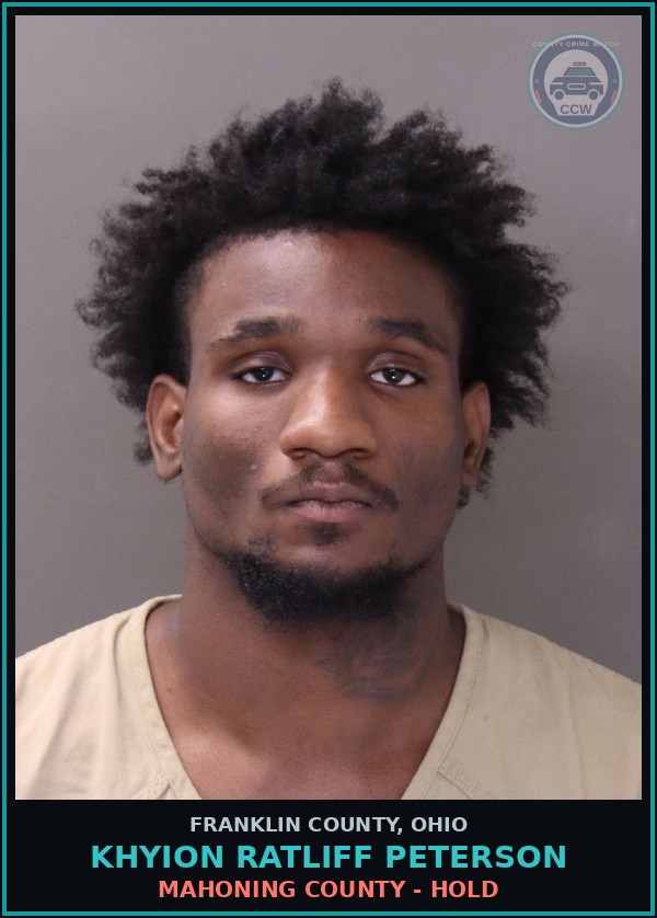 Booking mugshot of Khyion Ratliff Peterson in Franklin County