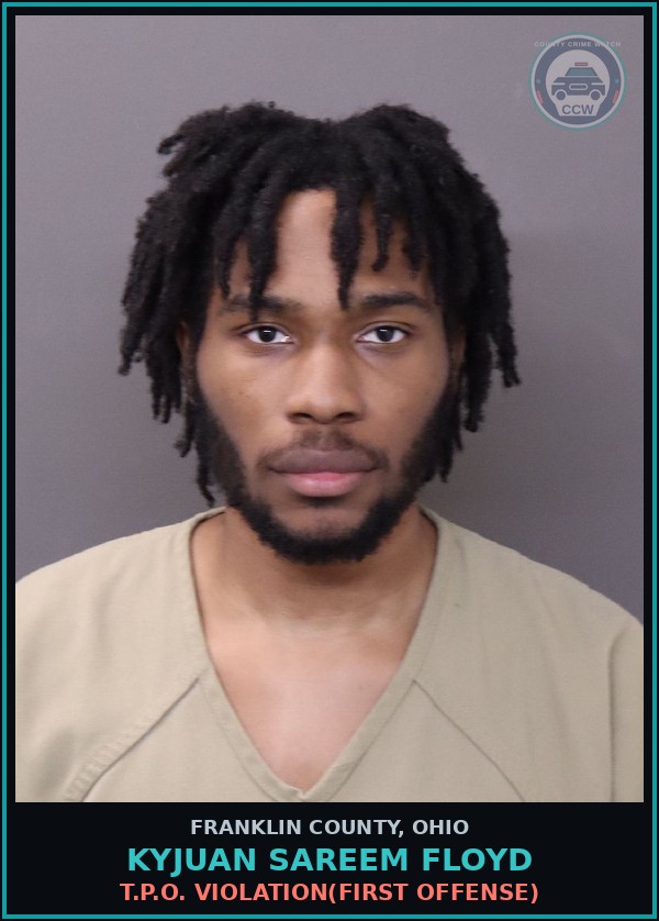 Booking mugshot of Kyjuan Sareem Floyd in Franklin County