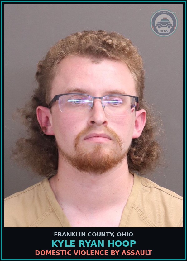 Booking mugshot of Kyle Ryan Hoop in Franklin County