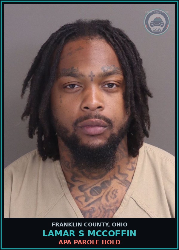 Booking mugshot of Lamar S Mccoffin in Franklin County