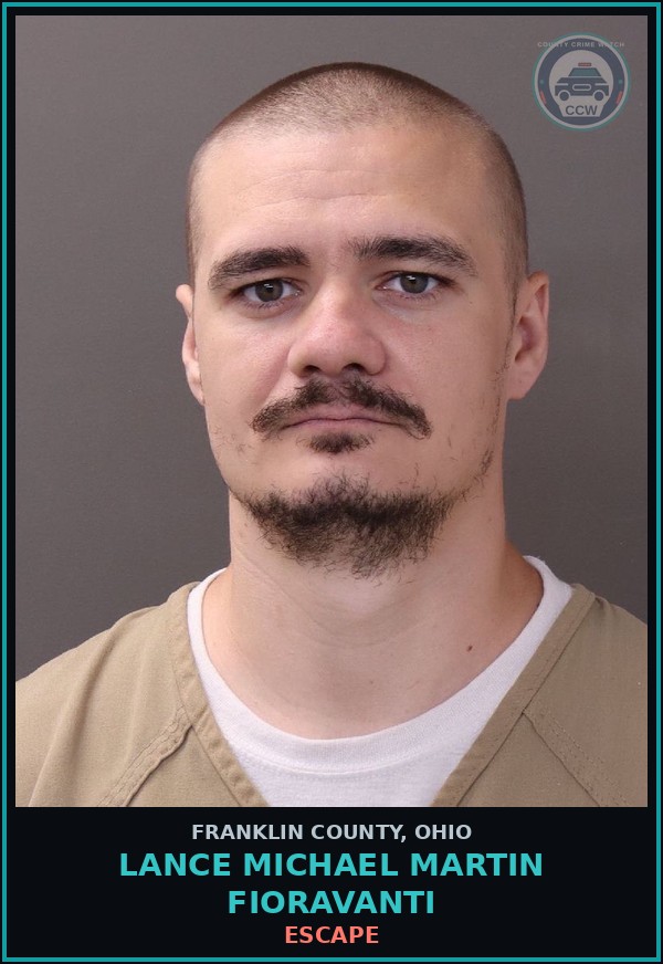 Booking mugshot of Lance Michael Martin Fioravanti in Franklin County