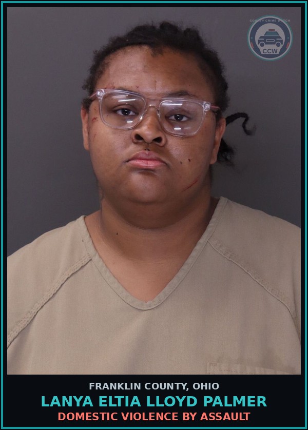 Booking mugshot of Lanya Eltia Lloyd Palmer in Franklin County