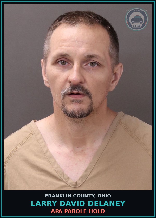 Booking mugshot of Larry David Delaney in Franklin County