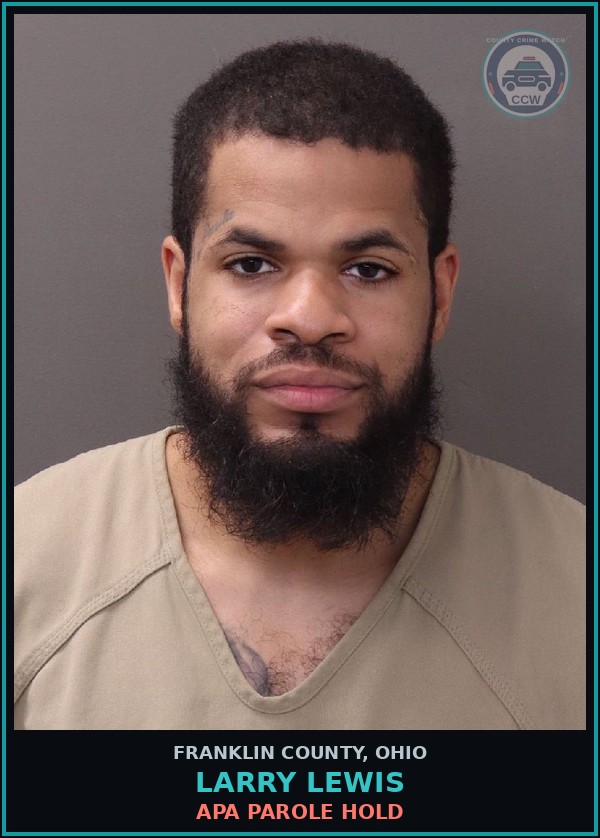 Booking mugshot of Larry Lewis in Franklin County