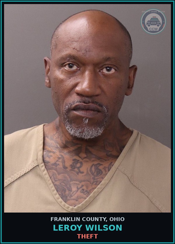 Booking mugshot of Leroy Wilson in Franklin County