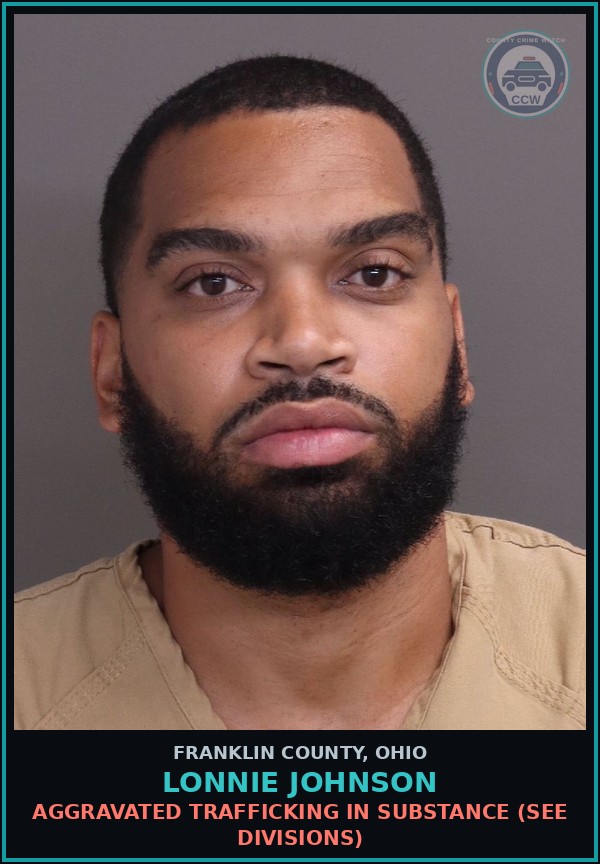 Booking mugshot of Lonnie Johnson in Franklin County
