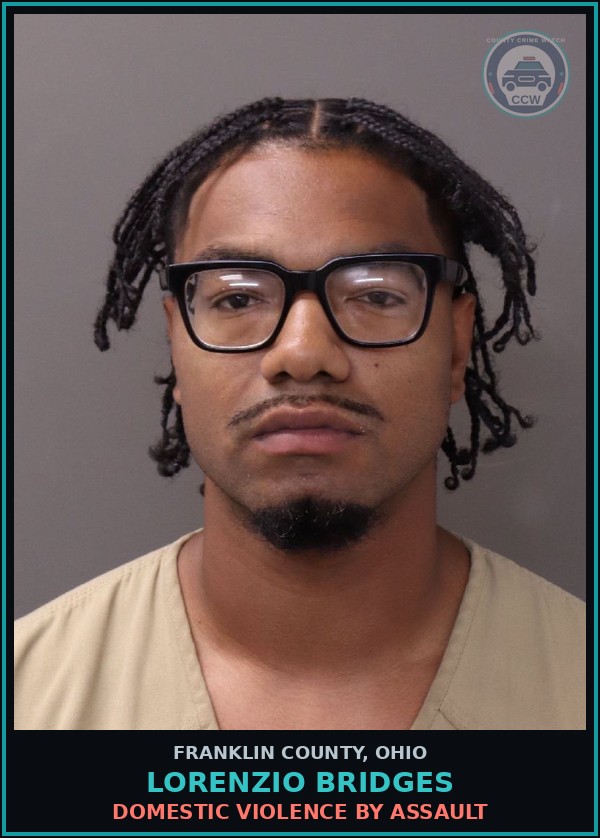 Booking mugshot of Lorenzio Bridges in Franklin County