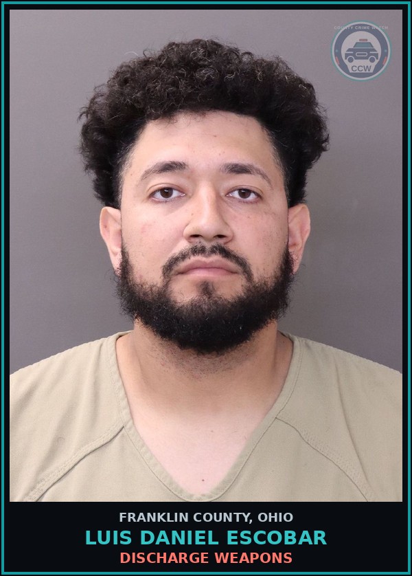 Booking mugshot of Luis Daniel Escobar in Franklin County