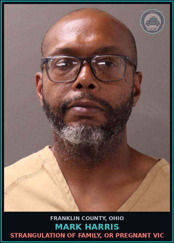 Booking mugshot of Mark Harris in Franklin County