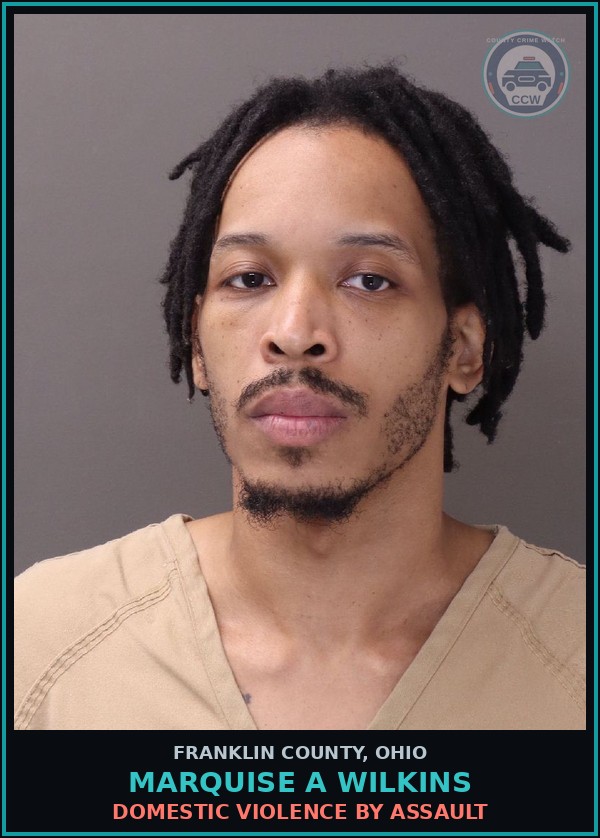 Booking mugshot of Marquise A Wilkins in Franklin County