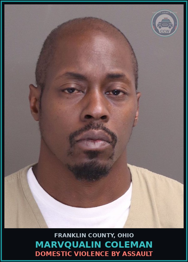 Booking mugshot of Marvqualin Coleman in Franklin County