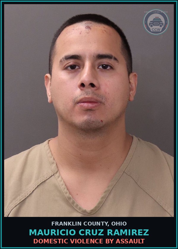 Booking mugshot of Mauricio Cruz Ramirez in Franklin County