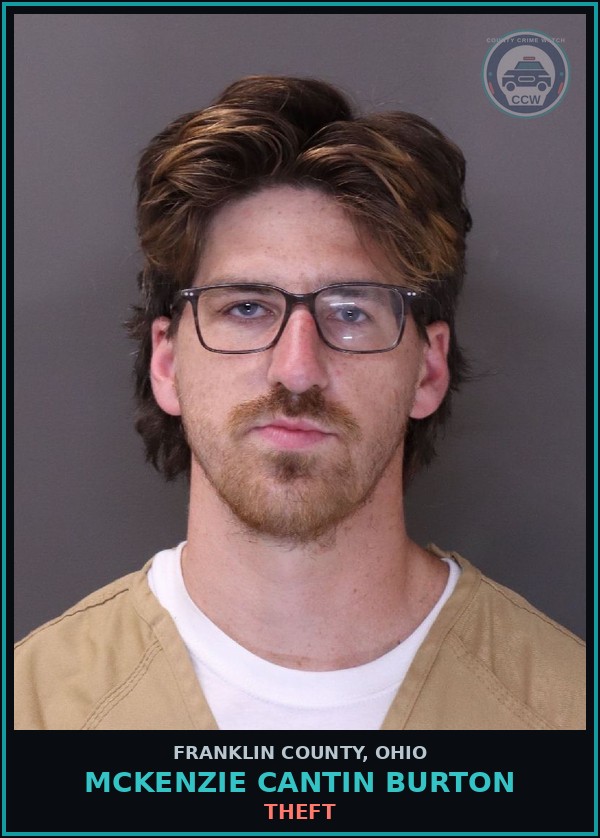 Booking mugshot of Mckenzie Cantin Burton in Franklin County