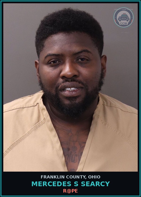 Booking mugshot of Mercedes S Searcy in Franklin County