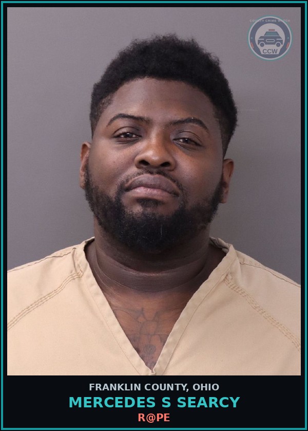 Booking mugshot of Mercedes S Searcy in Franklin County