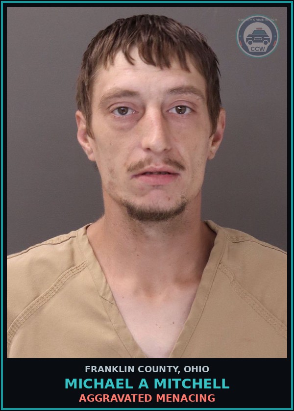 Booking mugshot of Michael A Mitchell in Franklin County