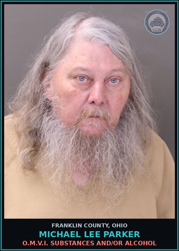 Booking mugshot of Michael Lee Parker in Franklin County