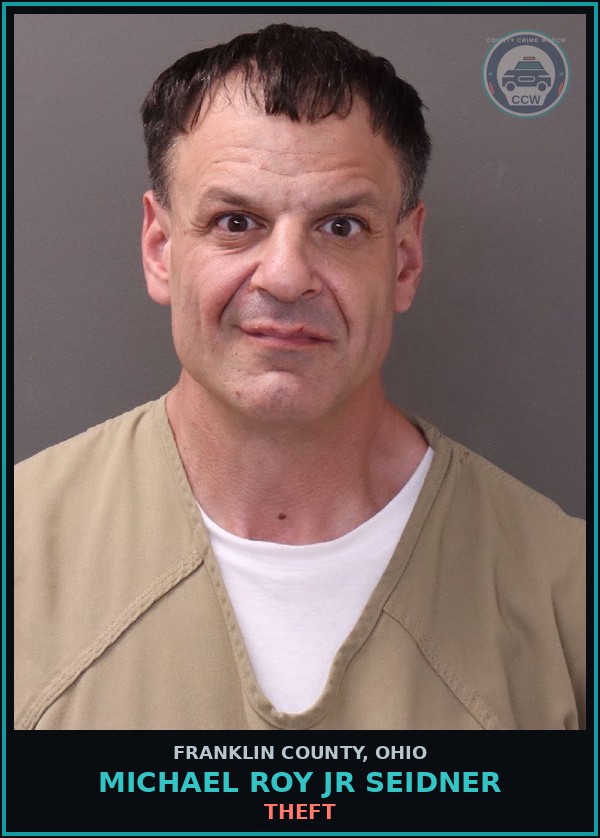 Booking mugshot of Michael Roy Jr Seidner in Franklin County