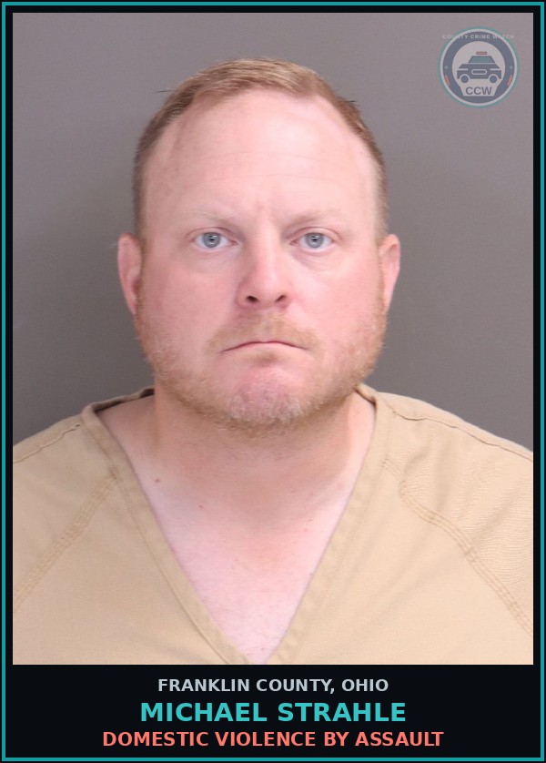 Booking mugshot of Michael Strahle in Franklin County