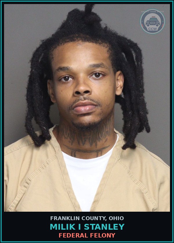 Booking mugshot of Milik I Stanley in Franklin County