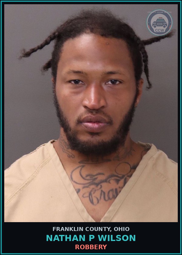 Booking mugshot of Nathan P Wilson in Franklin County