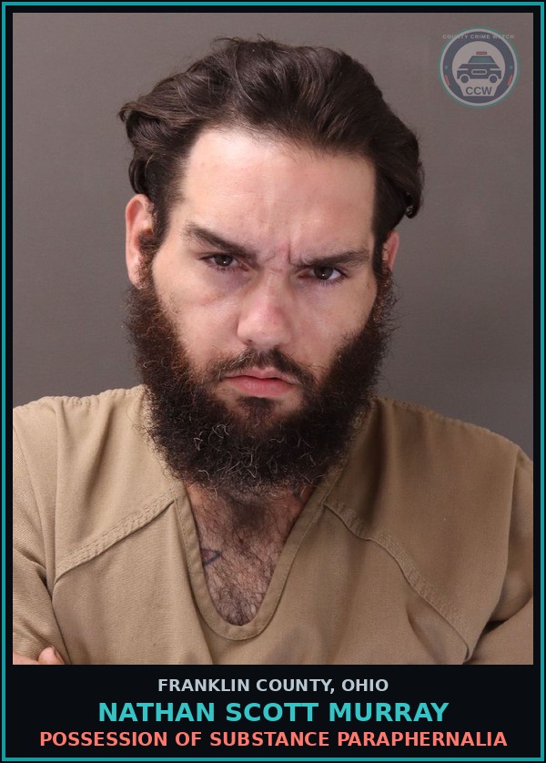 Booking mugshot of Nathan Scott Murray in Franklin County