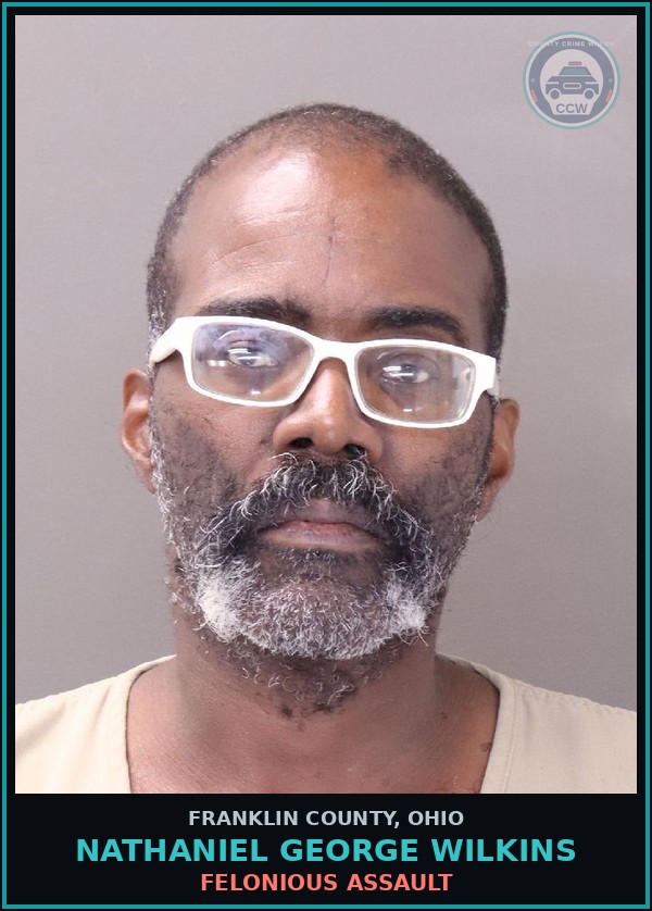 Booking mugshot of Nathaniel George Wilkins in Franklin County