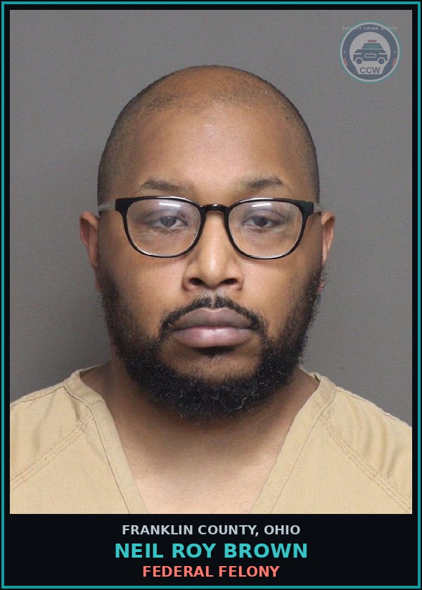 Booking mugshot of Neil Roy Brown in Franklin County
