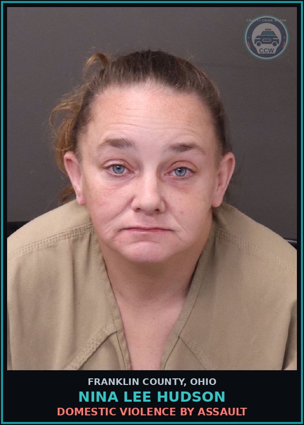 Booking mugshot of Nina Lee Hudson in Franklin County