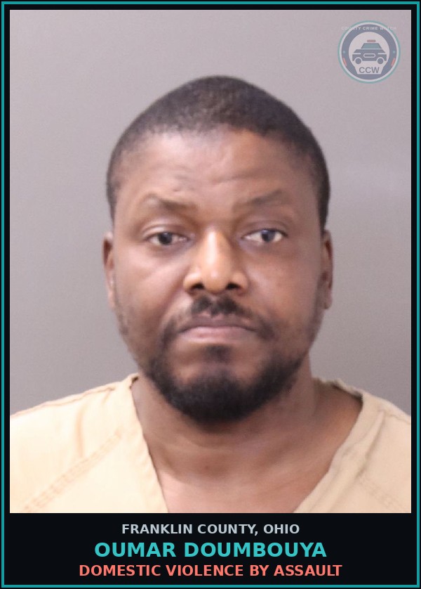 Booking mugshot of Oumar Doumbouya in Franklin County