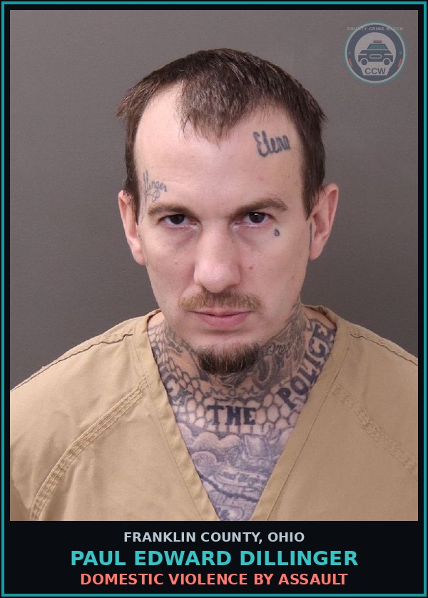 Booking mugshot of Paul Edward Dillinger in Franklin County