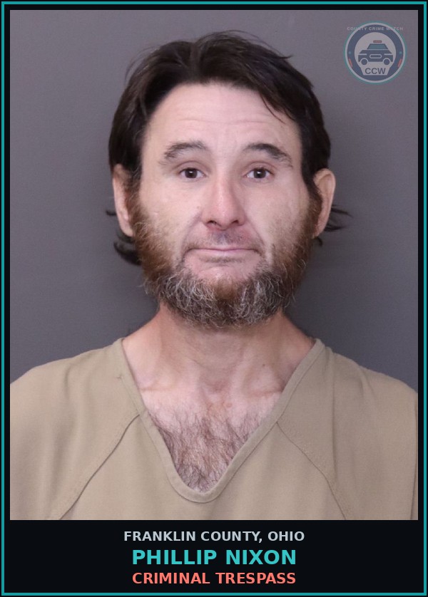 Booking mugshot of Phillip Nixon in Franklin County
